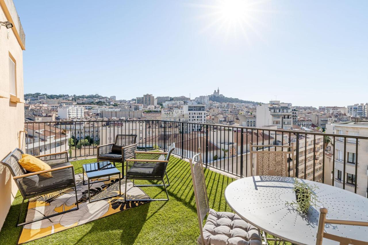 Marseille: Superbe Vue Sur Notre-Dame De La Garde Leilighet Eksteriør bilde